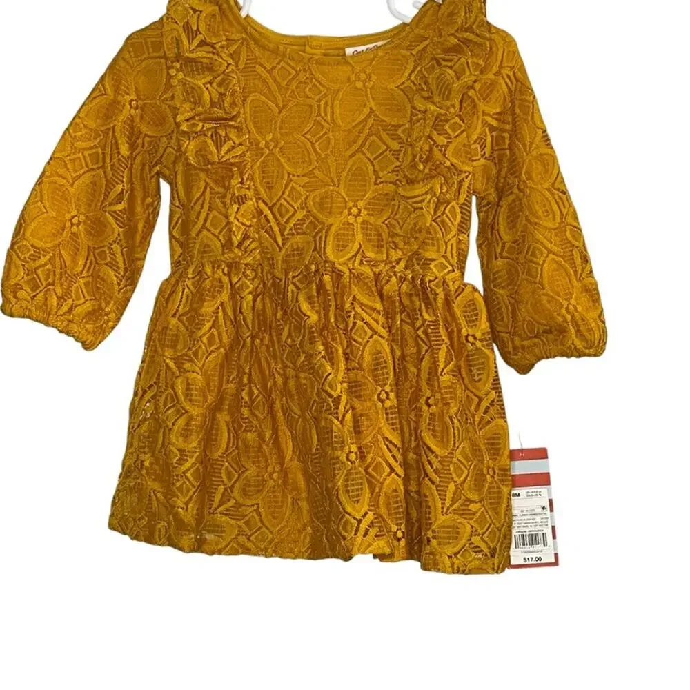 Cat & Jack Girls 18 Months Dress Floral Lace Casual Everyday Party Formal Autumn